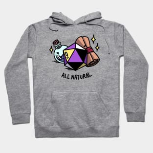 All Natural Nonbinary DnD D20 Hoodie